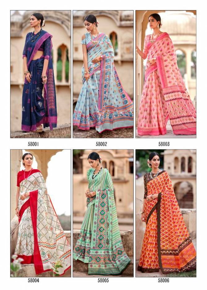 Lt Nivrata Silk Regular Casual Wear Printed Cotton Silk Sarees Collection
